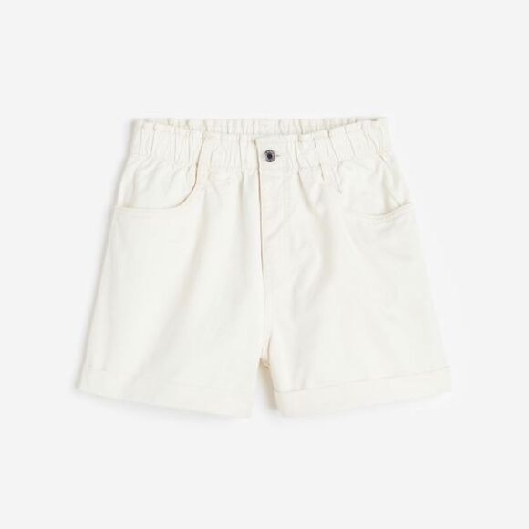 H&M EUC High Waist Pull On Short Size M Medium White Excellent Condition - Picture 6 of 9